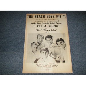 画像: The BEACH BOYS - "I GET AROUND" AD  on BILLBOARD July 11. 1964 / 1964 US AMERICA ORIGINAL Used AD SHEET