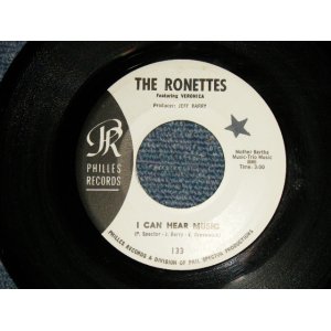 画像: THE RONETTES - A)I CAN HEAR MUSIC  B)WHEN I SAW YOU (Ex+++/Ex++)/ 1966 US AMERICA ORIGINAL "WHITE LABEL PROMO" Used 7" SINGLE 