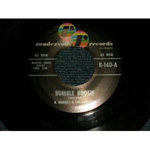 画像: B. BUMBLE AND THE STINGERS(ERNIE FREEMAN(Pi)+RENE HALL(Gu)+EARL PALMER(Dr) - A)BUMBLE BOOGIE  B)SCHOOL DAY BLUES (Ex+/Ex+) / 1961 US AMERICA ORIGINAL Used 7" Single