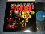 画像: THE VENTURES -  WHERE THE ACTION IS (Ex++/MINT-, Ex+++ Looks:Ex+ EDSP) / Late 1965 Version? US AMERICA 2nd Press "BLUE with BLACK PRINT Label" MONO Used LP 