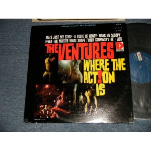 画像: THE VENTURES -  WHERE THE ACTION IS (Ex++/Ex+++ WOBC, TEAROL) / 1965 US AMERICA ORIGINAL 1st Press "DARK BLUE with SILVER PRINT Label" STEREO Used LP 