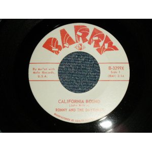 画像: RONNY AND THE DAYTONAS - A)CALIFORNIA BOUND  B)HEY LITTLE GIRL  (MINT-/MINT-) / 1964 CANADA ORIGINAL Used 7" 45rpm Single