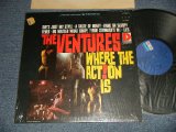 画像: THE VENTURES -  WHERE THE ACTION IS (Ex++/Ex+++) / 1966 CANADA ORIGINAL 1st Press "BLUE with BLACK PRINT Label" STEREO Used LP 