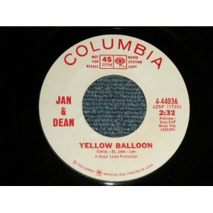 画像: JAN & DEAN - A)YELLOW BALLON  B)TASTE OF RAIN (MINT-/MINT-) / 1960s US AMERICA ORIGINAL "WHITE LABEL PROMO" Used 7"SINGLE