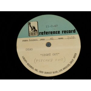 画像: THE VENTURES  - SIGHT OUT (PSYCHED OUT) (Ex++)  / / 1967 US A,ERICA ORIGINAL One Sided TEST PRESS for RADIO STATION  Use??? : ACETATE  Single 