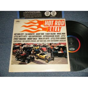 画像: V.A. Various Omnibus - HOT ROD RALLY (Ex+/MINT- Looks:Ex+++ EDSP, SWOBC) / 1963 US AMERICA ORIGINAL 1st Press "BLACK with Rainbow Label" MONO Used LP