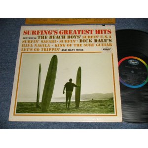 画像: V.A. Various Omnibus - SURFING'S GREATEST HITS (Ex++/Ex+++ A-7:Ex) / 1963 US AMERICA ORIGINAL 1st Press "BLACK with Rainbow Label" MONO Used LP
