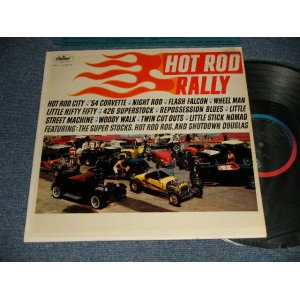 画像: V.A. Various Omnibus - HOT ROD RALLY (Ex+++/MINT-) / 1963 US AMERICA ORIGINAL 1st Press "BLACK with Rainbow Label" MONO Used LP