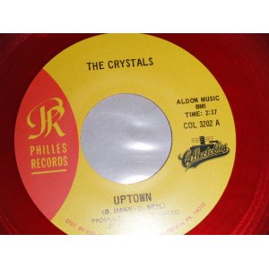 画像: THE CRYSTALS - A)UP TOWN   B)HE'S SURE THE BOY I LOVE (MINT-/MINT-)  / 1986 Version US AMERICA  REISSUE"RED WAX/VINYL" Used 7" SINGLE 