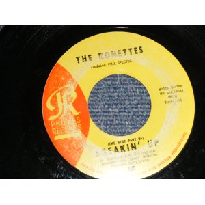 画像: THE RONETTES - (THE BEST PART OF) BREAKIN' UP (POOR/POOR CRACK) / 1964 US AMERICA ORIGINAL Used 7" SINGLE