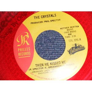 画像: THE CRYSTALS - A)HE'S A REBEL   B)HE HIT ME (MINT-/MINT-)  / 1986 Version US AMERICA  REISSUE"RED WAX/VINYL" Used 7" SINGLE 