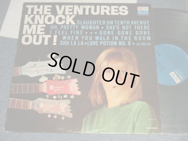画像1: THE VENTURES - KNOCK ME OUT (NO "TOMORROW'S LOVE" Version ) (Ex+/Ex) / 1965 US AMERICA 2nd Press "BLUE with BLACK Print Label" MONO Used LP 