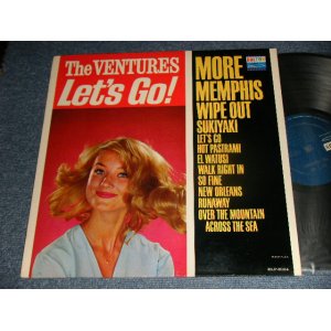 画像: THE VENTURES - LET'S GO (Ex++/Ex+ Looks:VG+++) /1963 US AMERICA ORIGINAL 1st Press "DARK BLUE with SILVER PRINT Label"  MOMO Used LP