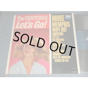 画像: THE VENTURES - LET'S GO (Ex++/Ex+ Looks:VG+++) /1963 US AMERICA ORIGINAL 1st Press "DARK BLUE with SILVER PRINT Label"  MOMO Used LP