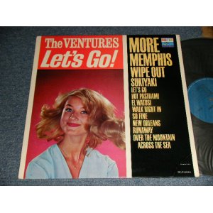 画像: THE VENTURES - LET'S GO (Ex+/Ex+++ SWOBC, TAPE SEAM) /1965 Version US AMERICA RE-PRESS 2nd Press "BLUE with BLACK Print Label"  MOMO Used LP
