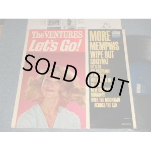 画像: THE VENTURES - LET'S GO (Ex++/Ex+++) /1963 US AMERICA ORIGINAL 1st Press "DARK BLUE with SILVER PRINT Label"  MOMO Used LP