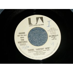 画像: THE VENTURES - THEME, "AIRPORT 1975"  A) MONO  B) STEREO (MINT-/MINT- SWOL) / 1974 US AMERICA ORIGINAL "PROMO ONLY SAME FLIP MONO/STEREO" Used 7" SINGLE