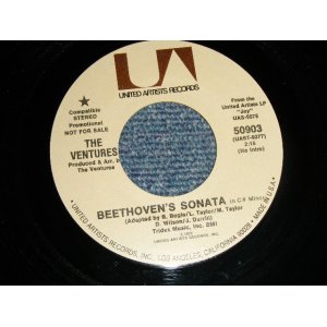 画像: THE VENTURES - A) BEETHOVEN'S SONATA IN G MINOR   B) PETER AND THE WOLF (STEREO Credit on Label) (MINT/MINT) / 1972 US AMERICA ORIGINAL "PROMO COPY" Used 7" SINGLE 
