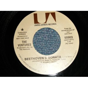 画像: THE VENTURES - A) BEETHOVEN'S SONATA IN G MINOR   B) PETER AND THE WOLF (STEREO Credit on Label) (MINT-/MINT-) / 1972 US AMERICA ORIGINAL "PROMO COPY" Used 7" SINGLE 