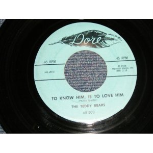 画像: TEDDY BEARS - TO KNOW HIM, IS TO LOVE HIM  (1st Single)(Ex+++/Ex+++) / 1958 US AMERICA ORIGINAL Used 7" SINGLE 