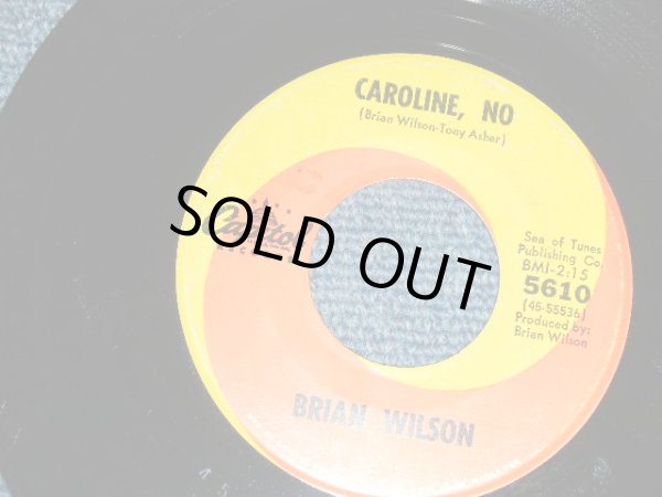 画像4: BRIAN WILSON of THE BEACH BOYS - A) CAROLINE, NO   B)SUMMER MEANS NEW LOVE (Ex+/Ex+) / 1966 US AMERICA ORIGINAL Used 7" Single