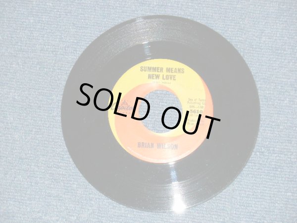 画像4: BRIAN WILSON of THE BEACH BOYS - A) CAROLINE, NO   B)SUMMER MEANS NEW LOVE (Ex++/Ex++ WOL) / 1966 US AMERICA ORIGINAL Used 7" Single