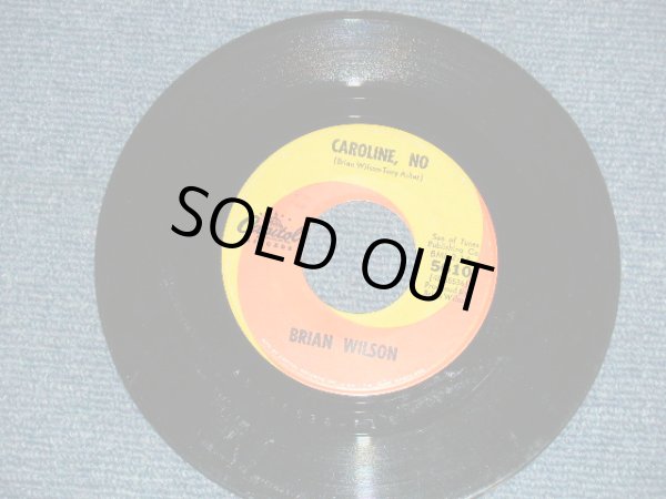 画像3: BRIAN WILSON of THE BEACH BOYS - A) CAROLINE, NO   B)SUMMER MEANS NEW LOVE (Ex+/Ex+) / 1966 US AMERICA ORIGINAL Used 7" Single