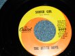 画像1: THE BEACH BOYS - A) SURFER GIRL  B)LITTLE DEUCE COUPE  (Ex+/Ex+) / 1963 US AMERICA ORIGINAL Used 7" SINGLE