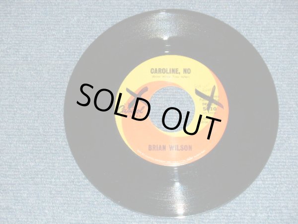 画像2: BRIAN WILSON of THE BEACH BOYS - A) CAROLINE, NO   B)SUMMER MEANS NEW LOVE (Ex++/Ex++ WOL) / 1966 US AMERICA ORIGINAL Used 7" Single