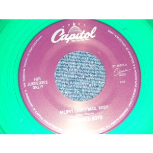 画像: The BEACH BOYS - A)Merry Christmas, Baby  B)Santa's Beard (NEW) / 1992 US AMERICA "FOR JUKEBOXES ONLY" "LIMITED" "GREEN WAX/VINYL" "BRAND NEW" 7" 45 Single