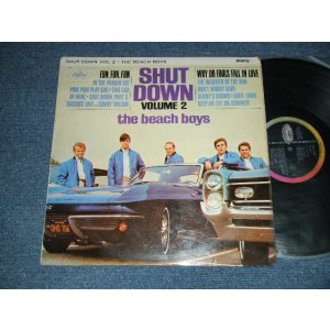 画像: The BEACH BOYS - SHUT DOWN VOLUME 2 (MATRIX # A)T1-2027-1N  1 GR A)T2-2027-1N  1 H) (Ex++, Ex/VG+++ Looks:VG++) / 1964 UK ENGLAND ORIGINAL "BLACK with RAINBOW Label" MONO Used LP