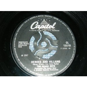 画像: THE BEACH BOYS - A) HEROES AND VILLAINS   B)YOU'RE WELCOME( -  /Ex++, Ex++ NO CENTER) / 1967 UK ENGLAND ORIGINAL Used 7" 45rpm  