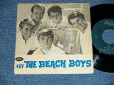 画像: THE BEACH BOYS - FOUR BY THE BEACH BOYS (VG+++/Ex+++ SWOFC, RING) / 1964? PORTUGAL ORIGINAL Used 7" EP With PICTURE SLEEVE