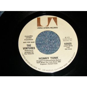 画像: THE VENTURES - A)HONKY TONK (5:20 Version)   B)HONKY TONK (PART II  23:31 Version)  (MINT-/MINT-) / 1972 US AMERICA ORIGINAL "PROMO COPY" Used 7" SINGLE 