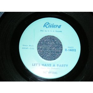 画像: The RIVIERAS  - A) LET'S KAVE A PARTY  B) LITTLE DONNA (Ex++/Ex++)  / 1964 US AMERICA ORIGINAL 1st Press Version "BLUE Label Version" Used 7" Single