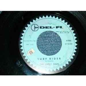 画像: THE LIVELY ONES - A) SURF RIDER (NOKIE EDWARDS' SONG) B) SURFER'S LAMENT (Ex+/Ex+ STOL, WEAROLP) / 1963 US AMERICA ORIGINAL Used 7" 45's SINGLE