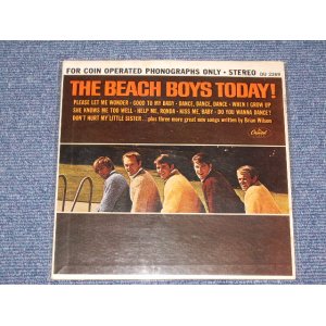 画像: THE BEACH BOYS - THE BEACH BOYS TODAY  / 1965 US ORIGINAL 7"33rpm EP+PS+TITLE STRIP+MINI PICTURE  