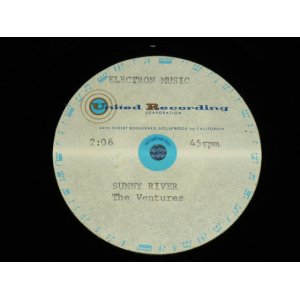 画像: THE VENTURES  - SUNNY RIVER ( DIFFERENT MIX on ALBUM VERSION ) / US ORIGINAL TEST PRESS : ACETATE  10" Single 