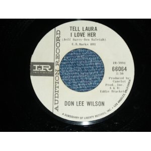 画像: DON LEE WILSON -  TELL .LAULA I LOVE HER ( THIN LOGO STYLE / Ex+++/Ex++ )  / 1964 US ORIGINAL White  Label Promo 7"SINGLE