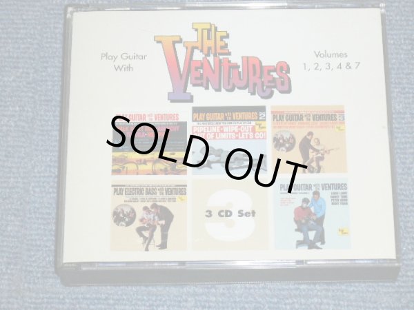 画像1: THE VENTURES - PLAY GUITAR WITH THE VENTURES VOLUME 1,2,3,4 & 7 ( 5 in 3 ) / 1998 US USED  3 CD 