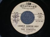 画像: THE SUNSETS - LONELY SURFER BOY  / 1963 US ORIGINAL White Label Promo 7" Single 