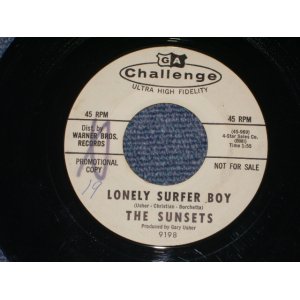 画像: THE SUNSETS - LONELY SURFER BOY  / 1963 US ORIGINAL White Label Promo 7" Single 