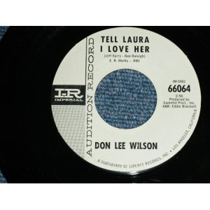 画像: DON LEE WILSON -  TELL .LAULA I LOVE HER ( FAT LOGO STYLE / Ex++/Ex+ )  / 1964 US ORIGINAL White  Label Promo 7"SINGLE