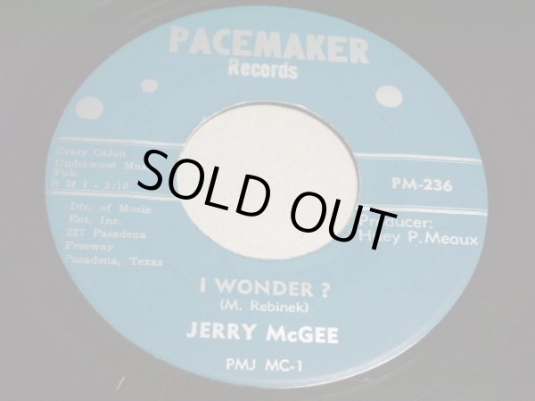 画像1: JERRY McGEE ( Of THE VENTURES' LEAD GUITARIST ) - I WONDER?/  US ORIGINAL  7"45's Single  