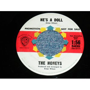 画像: HONEYS  With BRIAN WILSON of THE BEACH BOYS - HE'S A DOLL / 1964 US ORIGINAL Promo 7" SINGLE 