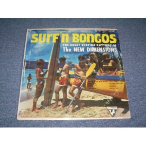 画像: THE NEW DIMENSIONS - SURFIN' BONGOS ( Ex/Ex+++) / 1963 US ORIGINAL Stereo  LP 