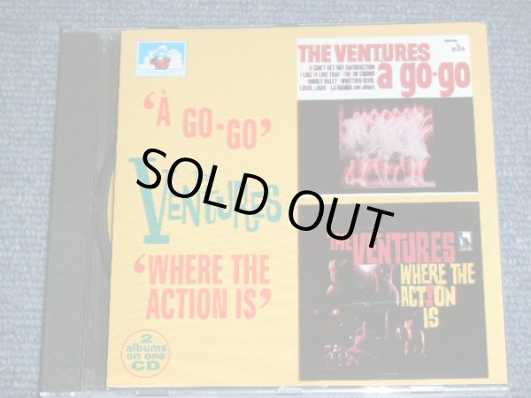 画像1: THE VENTURES -  A GO-GO + WHERE THE SCTION IS ( 2 in 1 )/ 1995  UK& EU Used CD 