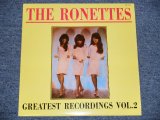 画像: THE RONETTES - GREATEST RECORDINGS VOL.2 / 1981 ITALY  Brand New LP  