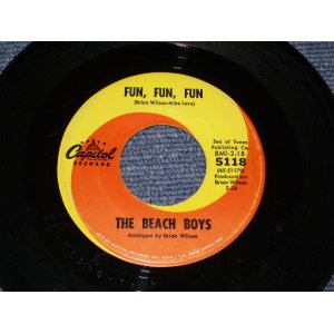 画像: THE BEACH BOYS - FUN FUN FUN (  BRIAN - MIKE LOVE  CREDIT ) /  1964 US  Original 7"Single  