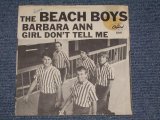 画像: THE BEACH BOYS - BARBARA ANN ( NON-GLOSSY PICTURE SLEEVE : MATRIX  F1#5/G4#2 : Ex++/Ex+++) / 1965 US ORIGINAL 7" SINGLE With PICTURE SLEEVE  